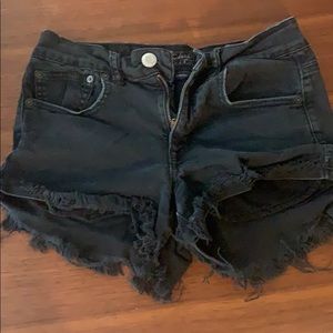 American eagle black shorts
